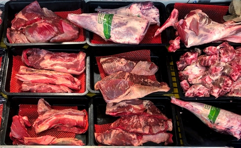 疫情防控中的新年-北京-食物-肉-生肉 图片素材