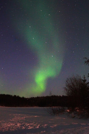 极光-黄刀镇-加拿大-北极光-夜景 图片素材