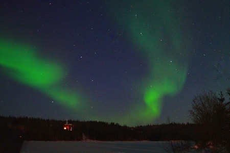 极光-黄刀镇-加拿大-北极光-夜景 图片素材