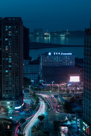 夜景-赛博朋克-城市-光影-城市 图片素材