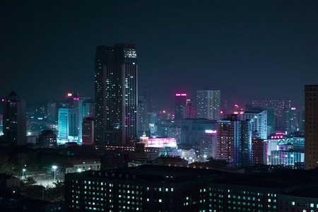 夜景-赛博朋克-城市-光影-城市 图片素材