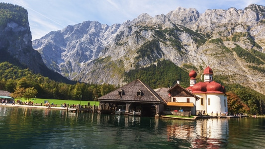 风景片-德国-国王湖-自然-风光 图片素材