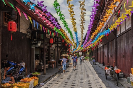 成都-街子古镇-街拍-街子古镇-古建筑 图片素材