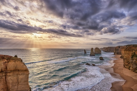 澳洲-十二门徒-海岸-自然-自然风光 图片素材