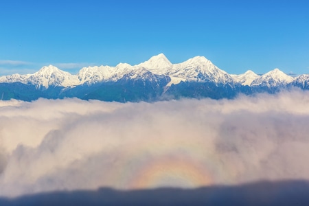 风景-川西风光-佛光-牛背山-自然 图片素材