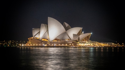 夜景-悉尼-歌剧院-建筑-城市风光 图片素材