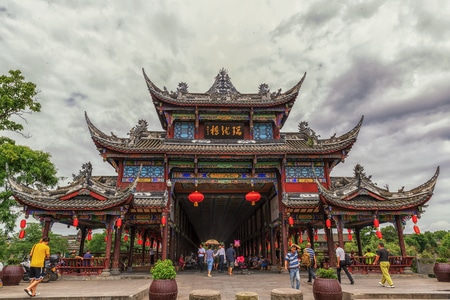 成都-街子古镇-街拍-街子古镇-古建筑 图片素材