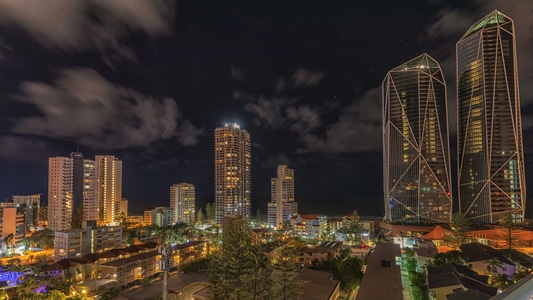 澳洲-夜景-黄金海岸-黄金海岸-城市风光 图片素材