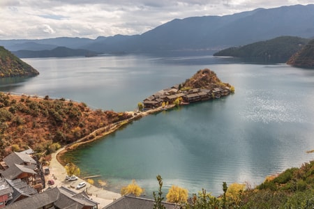 泸沽湖-里格半岛-泸沽湖-里格半岛-湖 图片素材