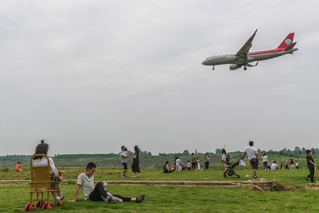 70周年摄影大赛-70周年城市-风光-风景片-成都双流空港花田 图片素材