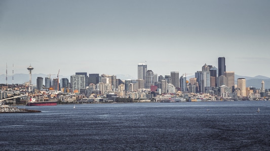 你好2020-城市-海-大海-城市风光 图片素材