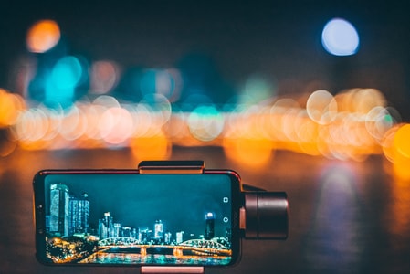 城市-夜景-街拍-夜景-手机 图片素材