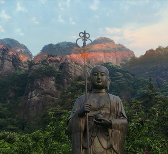 旅行-寺庙-阿弥陀佛-佛教文化-雕像 图片素材