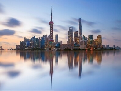 倒影-保利大剧院-上海旅游-东方明珠-建筑风光 图片素材