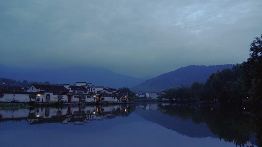 宏村-旅行-记忆-水墨-风景 图片素材