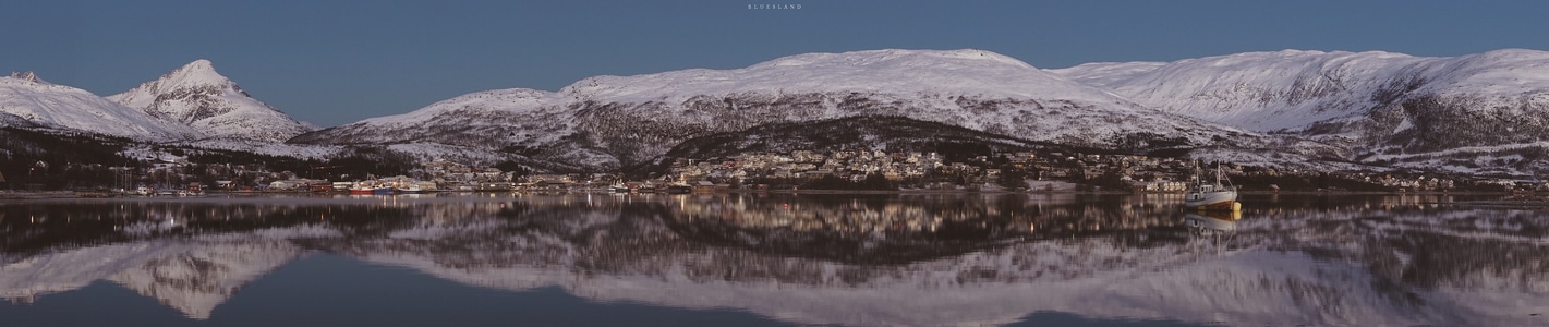 北欧-雪山-挪威-旅行-特罗姆瑟 图片素材