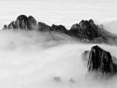 旅行-胶片-黑白-云雾-风光 图片素材