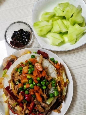 宅家美食-纪实-云南大理-你好2020-武汉加油 图片素材