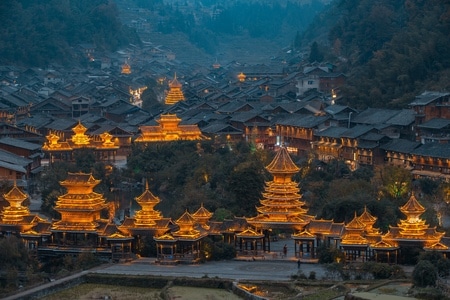 风光-旅拍-贵州-少数名族-侗寨 图片素材