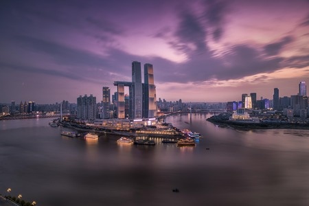 建筑物-中秋节-城市建筑-夜晚-大桥 图片素材