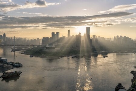 城市-建筑-天空-水域-江北嘴 图片素材