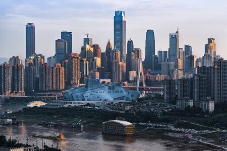 江河-天空-城市-建筑-大剧院 图片素材