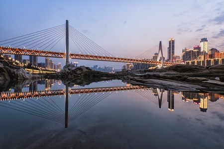 看你的城市-水域-城市建筑-桥梁-风景 图片素材