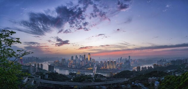 长江-城市建筑-城市-大桥-风景 图片素材
