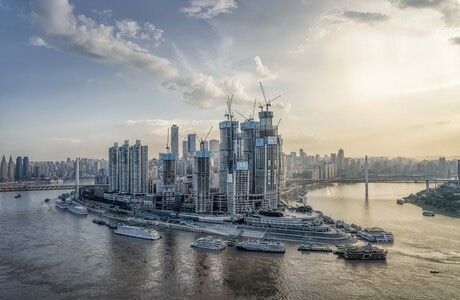 城市-建筑-水域-渝中半岛-城市风光 图片素材