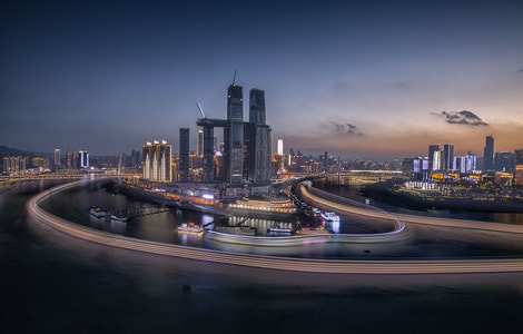 渝中半岛-长江-嘉陵江-大桥-城市建筑 图片素材