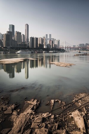 渝中半岛-城市-水域-建筑-风景 图片素材