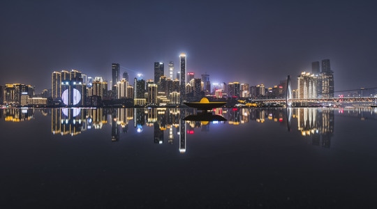 看你的城市-风景-城市建筑-灯光秀-夜晚 图片素材