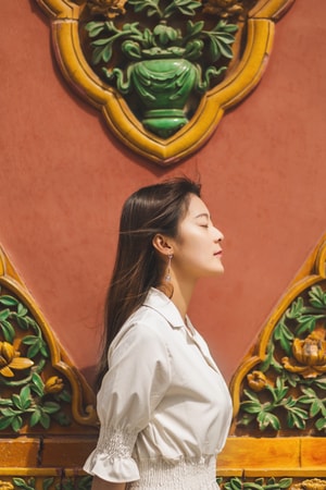 故宫-人像-少女写真-写真-画 图片素材