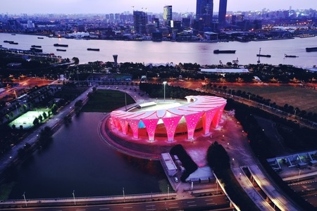 上海风光-旅拍-上帝视角-城市光影-上海风情 图片素材