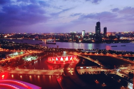 上海风光-旅拍-上帝视角-城市光影-上海风情 图片素材