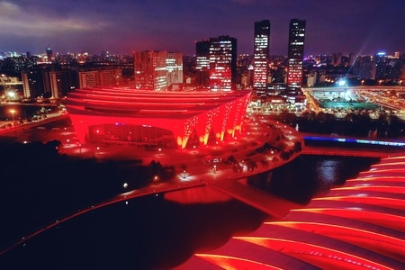 上海风光-旅拍-上帝视角-城市光影-上海风情 图片素材