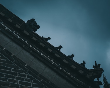 索尼-大连-建筑-雕塑-屋脊兽 图片素材