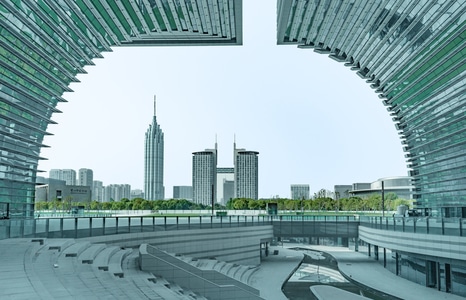 科技感-金属-建筑-未来-现代 图片素材