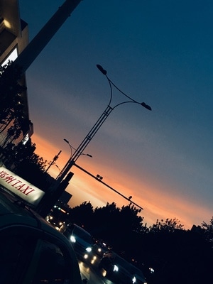 城市-傍晚-生活-城市-夜色 图片素材