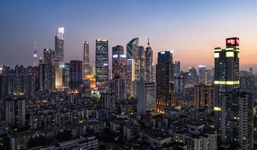 广州-建筑-摩天大楼-城市风光-cbd 图片素材
