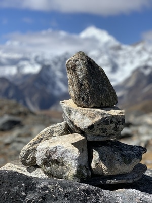 旅行-徒步-露营-雪山-西藏 图片素材