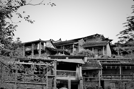 旅行-建筑-村庄-瑶寨-古建筑 图片素材