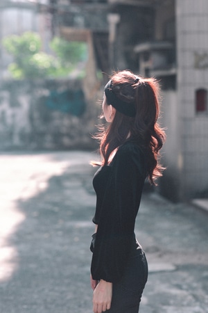文艺-复古-写真-美女-色彩 图片素材