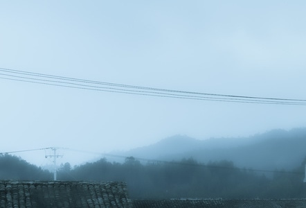 乡村-风光-雨天-阴天-雾 图片素材
