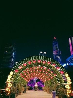 重庆-强迫症-夜景-城市-走廊 图片素材