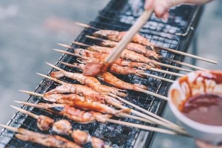 食物-旅行-烧烤-民宿-夏日 图片素材