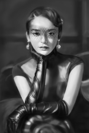 板绘-手绘-女人-美女-女性 图片素材