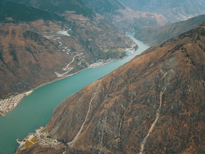 泸定县-红军纪念碑-盘山路-风景-风光 图片素材
