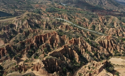 半岛-土林-风景-风光-自然 图片素材