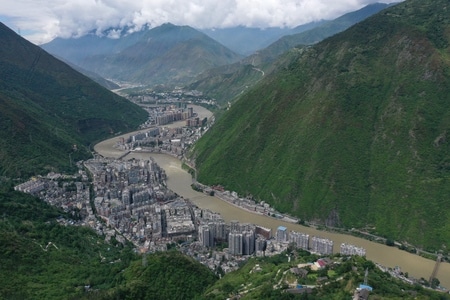 尘世烟火-甘孜藏族自治州-风景-山-山脉 图片素材